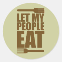 Laissez mes personnes manger autocollants