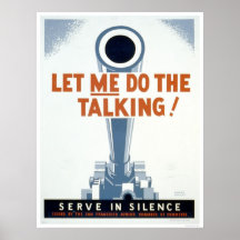 Laissez-moi faire parler ! Servez dans le silence  Posters