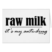 Lait cru antinarcotique cartes de vœux