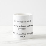 Lait de vache à vis ! Donnez-moi le LAIT de SOJA ! Tasse À Café
