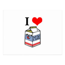 Lait du coeur I Carte Postale