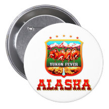 L'Alaska le Yukon Badges Avec Agrafe