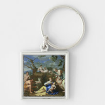 L'alimentation de l'enfant Jupiter, c.1640 Porte-clefs