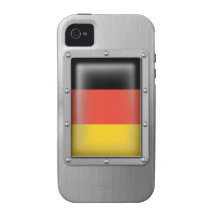 L'Allemagne en acier inoxydable Coques Case-Mate iPhone 4