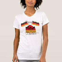 L'Allemand maîtrise la petite chemise de dames T-shirt