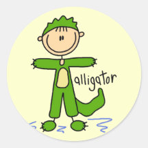 L'alligator habillent des T-shirts et des cadeaux Adhésif