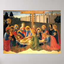 Lamentations au-dessus de la Renaissance du Christ Affiche