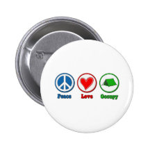 L'amour de paix occupent badges