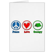 L'amour de paix occupent cartes