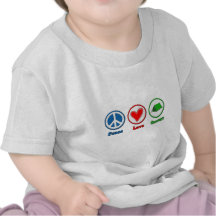 L'amour de paix occupent t-shirts