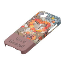 L'amour est beau ! coeur d'automne de couvertures  coques iPhone 5 Case-Mate