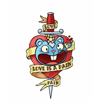 L'amour est une douleur par happytreefriends