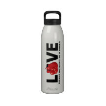L'amour ne signifie rien dans une bouteille d'eau 