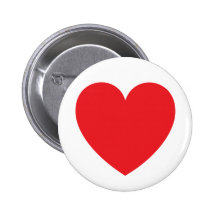 L'amour rouge ou les Valentines de coeur goupillen Badge