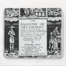 L'anatomie de la mélancolie tapis de souris