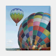 Lancement chaud de ballon à air aimant