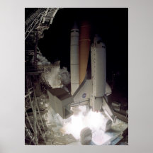 Lancement de navette spatiale Colombie (STS-109) Affiche