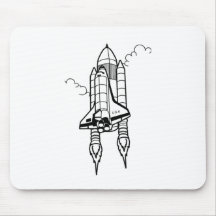 Lancement de navette spatiale tapis de souris