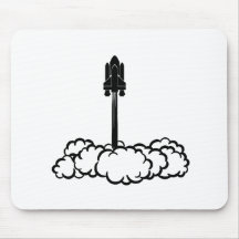 Lancement de navette spatiale tapis de souris