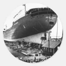 Lancement d'Edmund Fitzgerald 6-8-1958 (#1) Autocollant