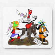 L'âne têtu tapis de souris