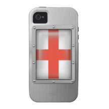 L'Angleterre en acier inoxydable Coque Case-Mate iPhone 4