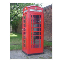 L'Angleterre Phonebooth Carte Postale