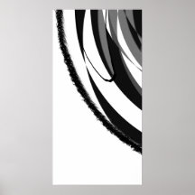 Langzaam verdwenen Grijs Poster