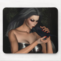 "L'animal familier" Mousepad de sorcières Tapis De Souris