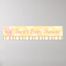 Lanterfant de Banner van het Baby shower van het V Print