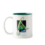 Lanterne et terre vertes mug à café