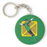 Lanterne verte avec le fond