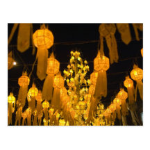 Lanternes pour le festival de Loi Krathong Carte Postale
