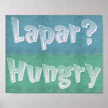 Lapar/affamé ? affiches