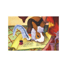 lapin baroque impressions sur toile