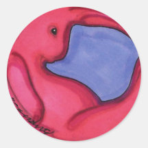 Lapin de cercle autocollants