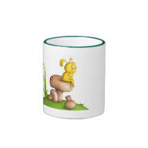 Lapin de champignon tasse à café