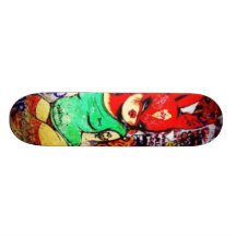 Lapin de graffiti skateboard customisable