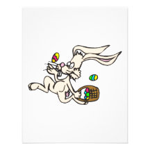 Lapin de Pâques sautant Invitations Personnalisées
