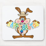 Lapin heureux d'EasterB26 Pâques Tapis De Souris
