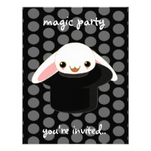 lapin magique invitations personnalisées