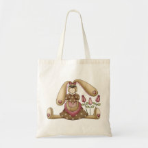 Lapins doux · Lapin, coeur et roses Sacs