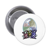 Lapins et oeufs de Pâques mignons Badges Avec Agrafe