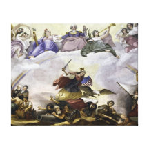 L'apothéose de George Washington - guerre Impression Sur Toile