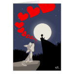 L'appel de la carte de voeux d'amour cartes