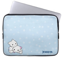 Laptop van het Paar van de kat Sleeve Computer Sleeve Hoesjes