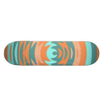 L'Aqua de corail tribal scie des vagues d'ondulati Skateboards Personnalisés