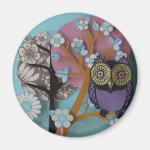 l'arbre de hibou fleurit l'aimant
