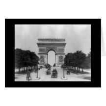 L'Arc De Triomphe à Paris, France 1900 Cartes De Vœux