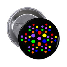 L'arc-en-ciel floral repère le bouton pin's